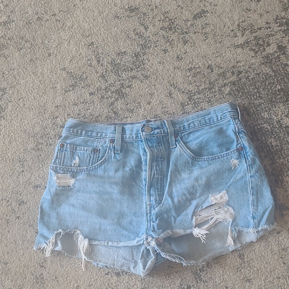 Women's Distressed Denim Shorts